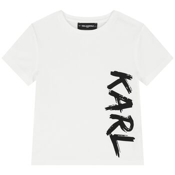 Boys White Logo T-Shirt