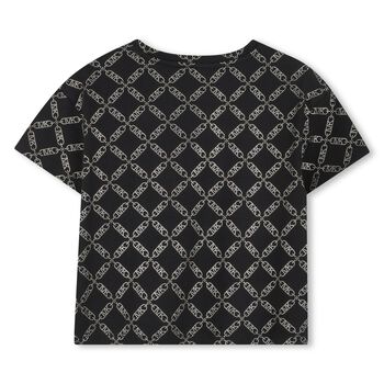 Girls Black Logo T-Shirt