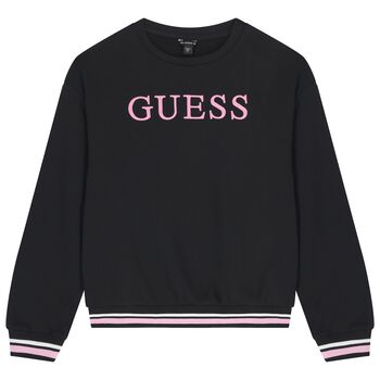  Girls Black Logo Sweatshirt