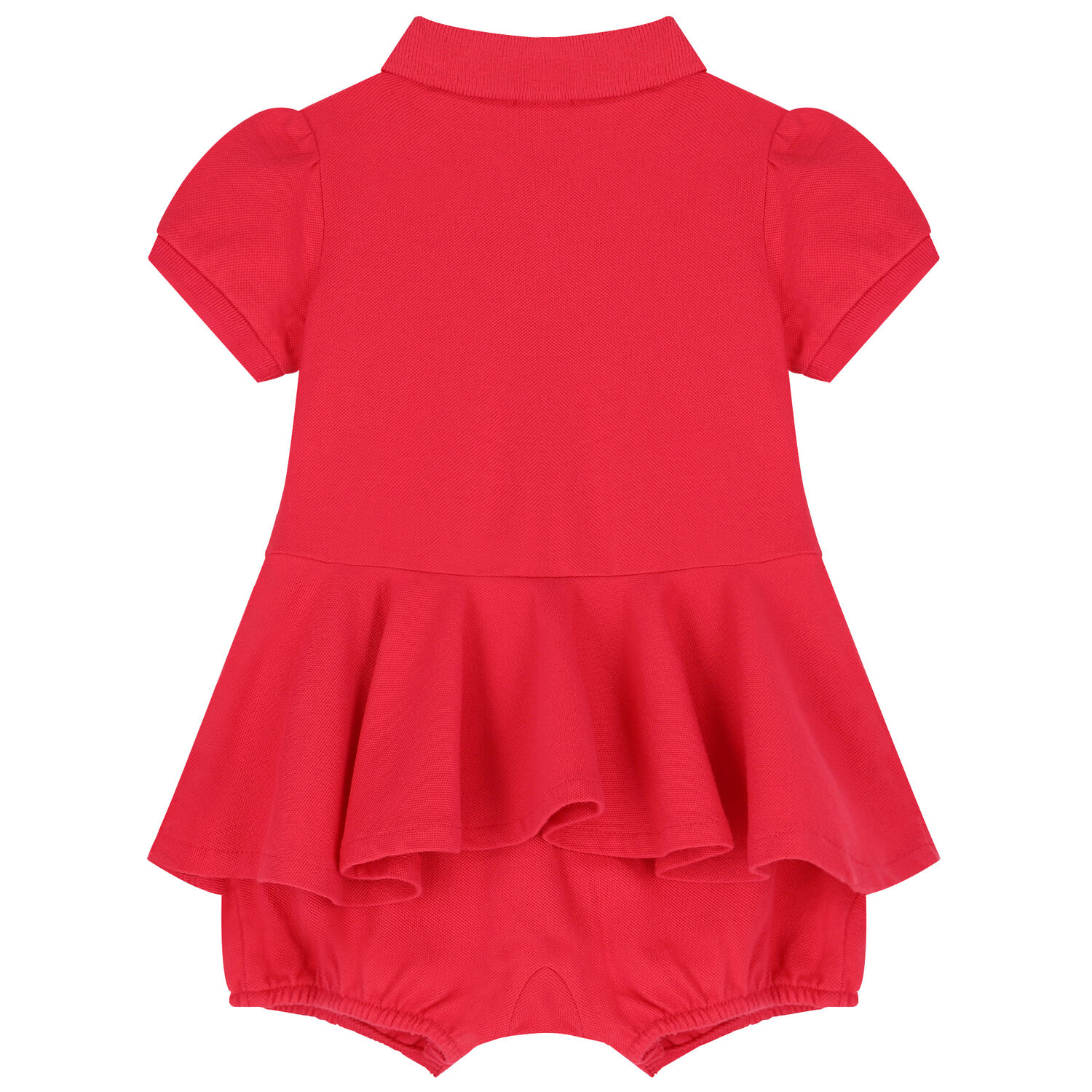 Baby Girls Pink Logo Romper Dress, 1, hi-res