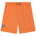 Boys Blue & Orange Shorts Set, 1, hi-res