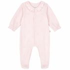 Baby Girls Pink Babygrow, 1, hi-res
