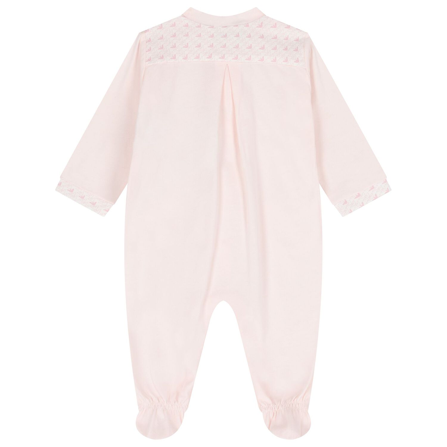 Baby Girls Pink & White Logo Babygrow Set, 2, hi-res