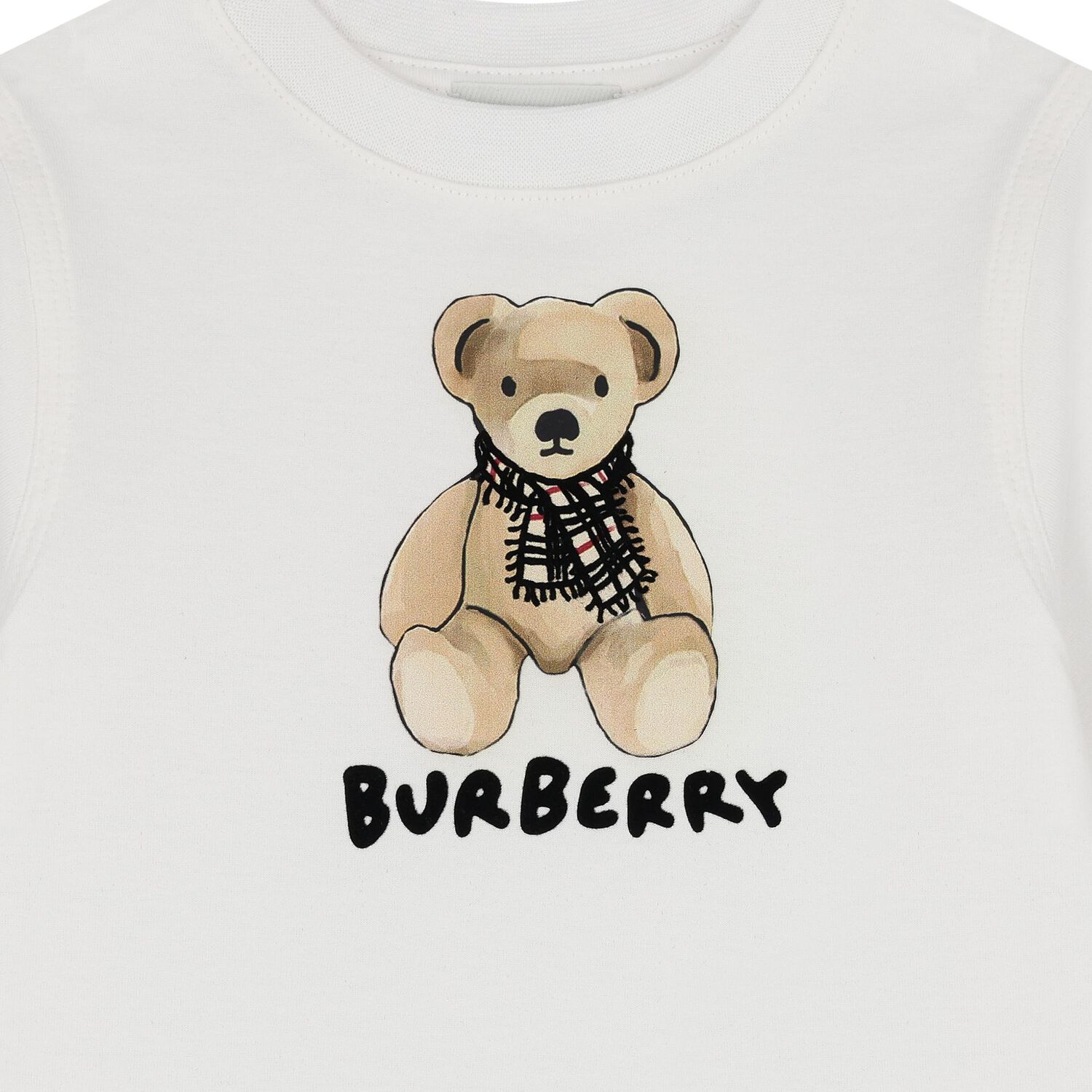 Younger White Thomas Bear Logo T-Shirt, 1, hi-res