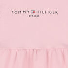 Baby Girls Pink Logo Cotton Dress, 1, hi-res