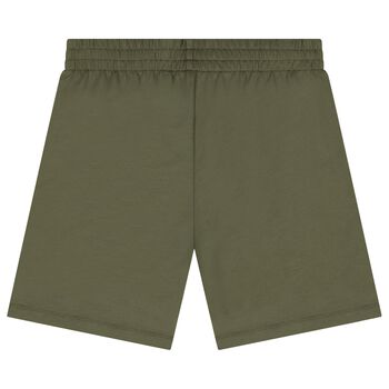 Boys Green Logo Shorts
