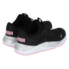 Girls Black & Pink Pacer Future Trainers, 1, hi-res