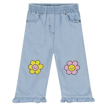 Younger Girls Blue Denim Trousers