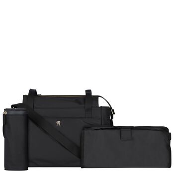 Black Logo Baby Changing Bag