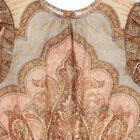 Girls Beige Paisley Ruffle Playsuit, 1, hi-res