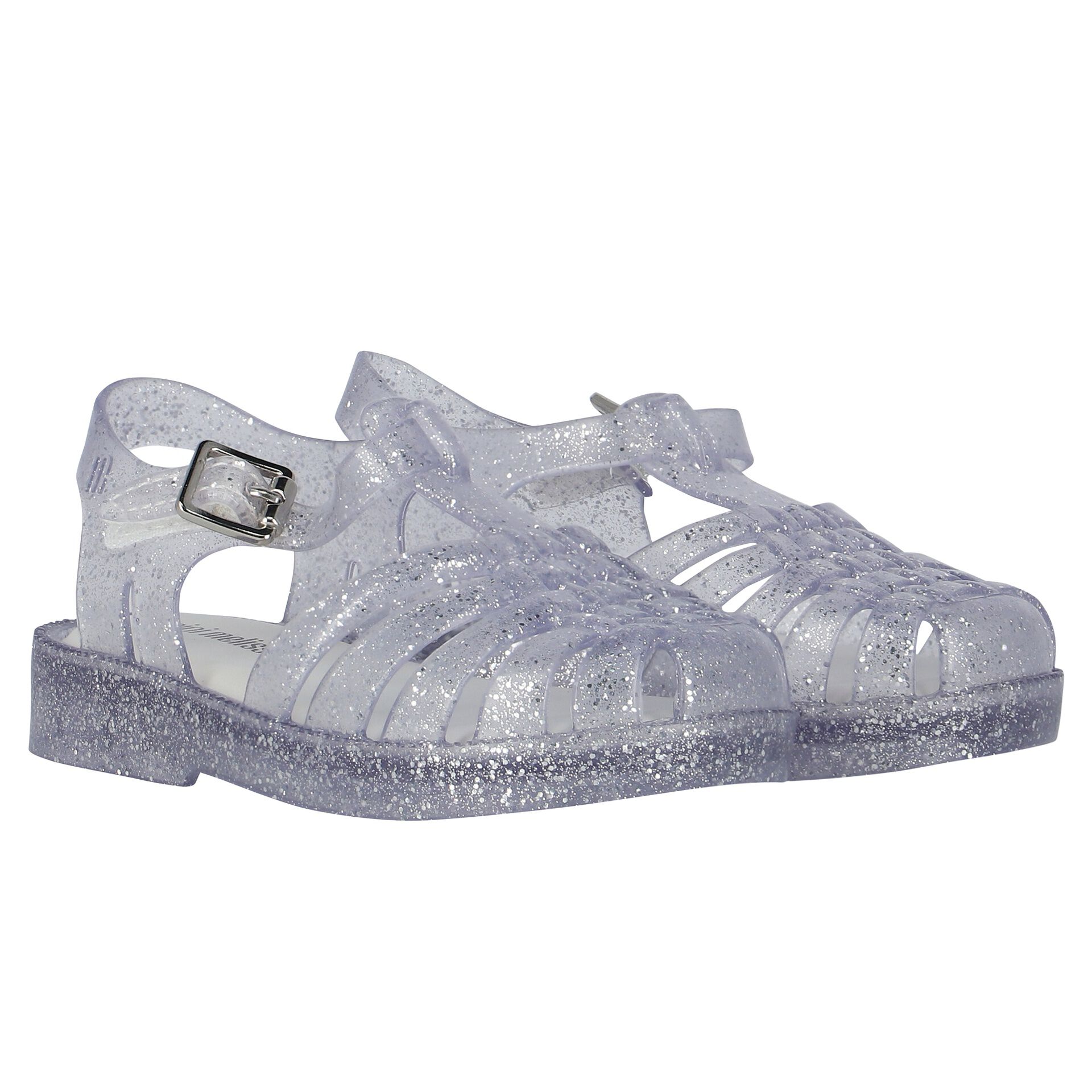 Mini melissa silver sales shoes
