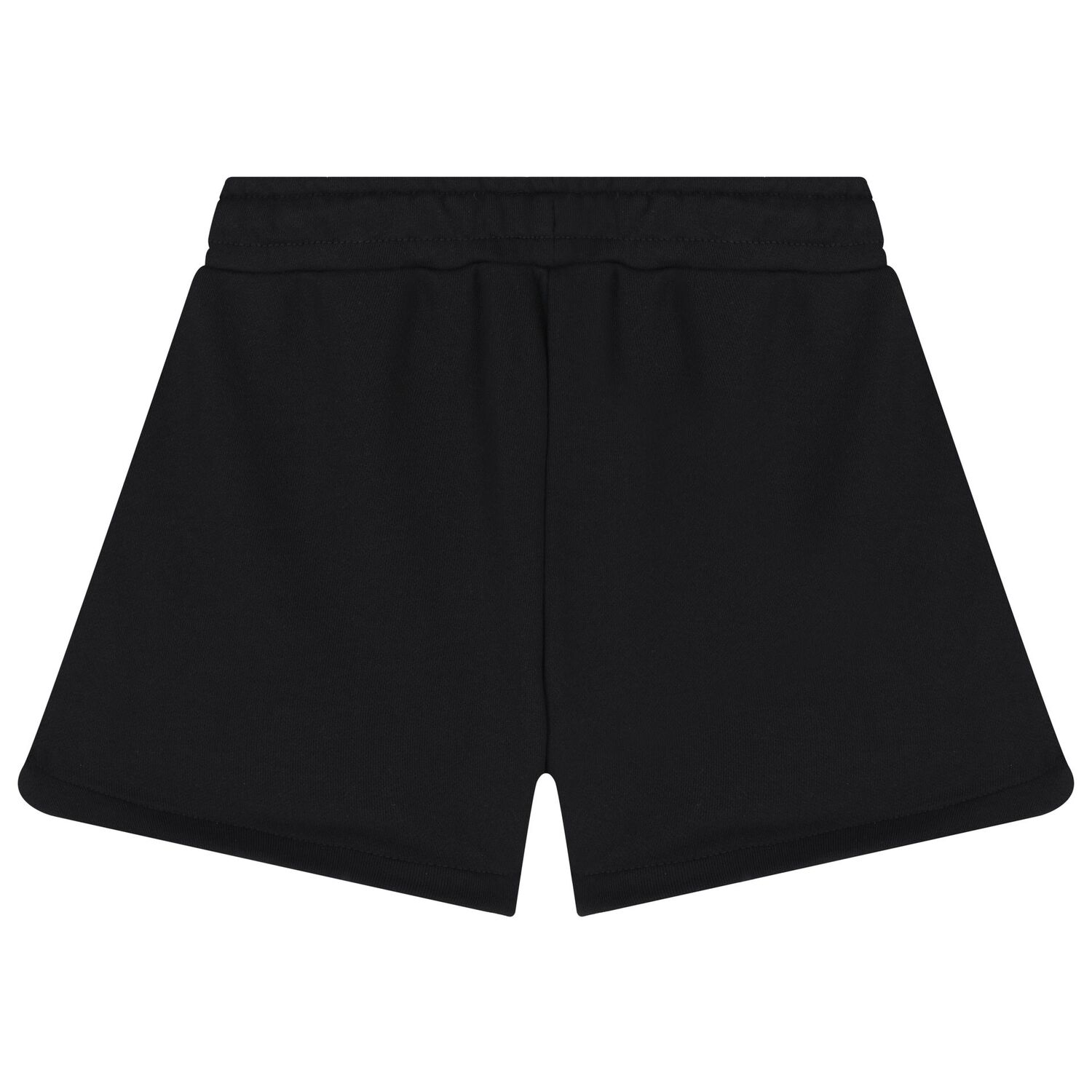 Girls Black Teddy Bear Logo Shorts, 3, hi-res