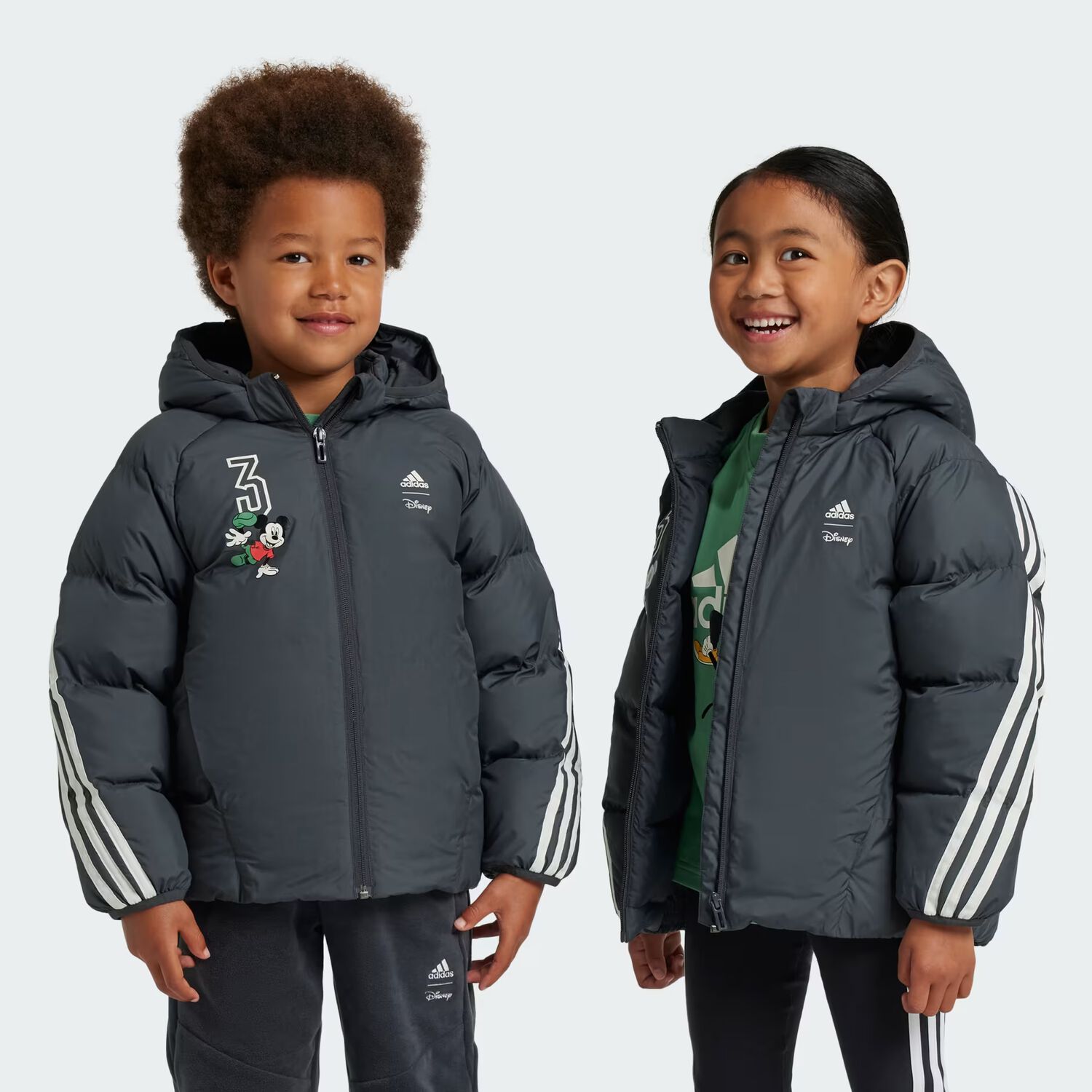 Grey Mickey Mouse Puffer Jacket, 1, hi-res image number null
