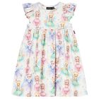 Girls Ivory Fairy Dress, 1, hi-res
