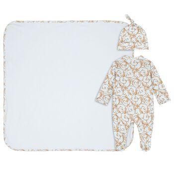 Baby Boys Blue & Gold Babygrow Gift Set