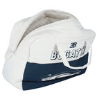 White & Navy Logo Baby Changing Bag, 1, hi-res