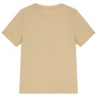 Boys Beige Logo T-Shirt, 2, hi-res