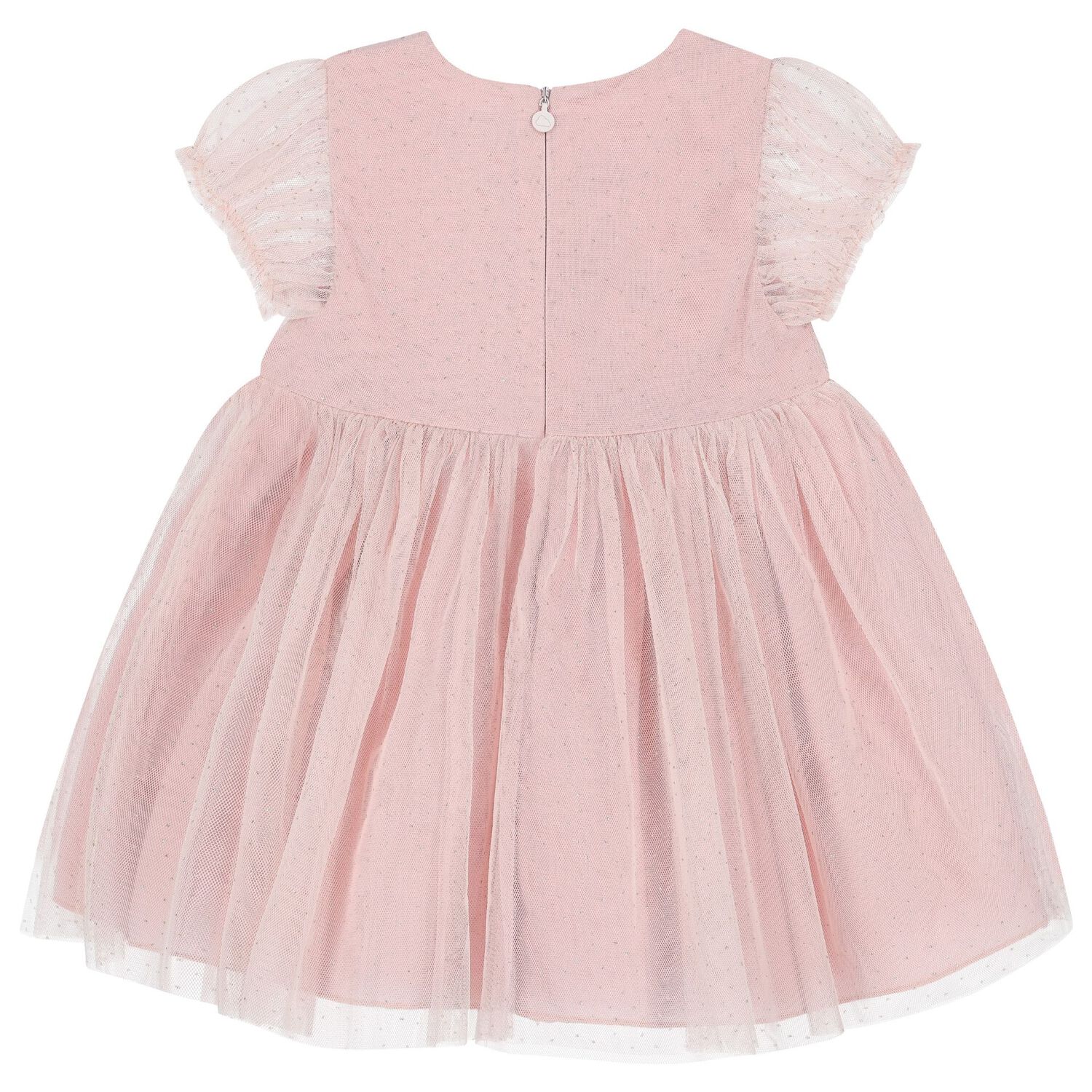 Younger Girls Pink Tulle Dress Set, 1, hi-res image number null