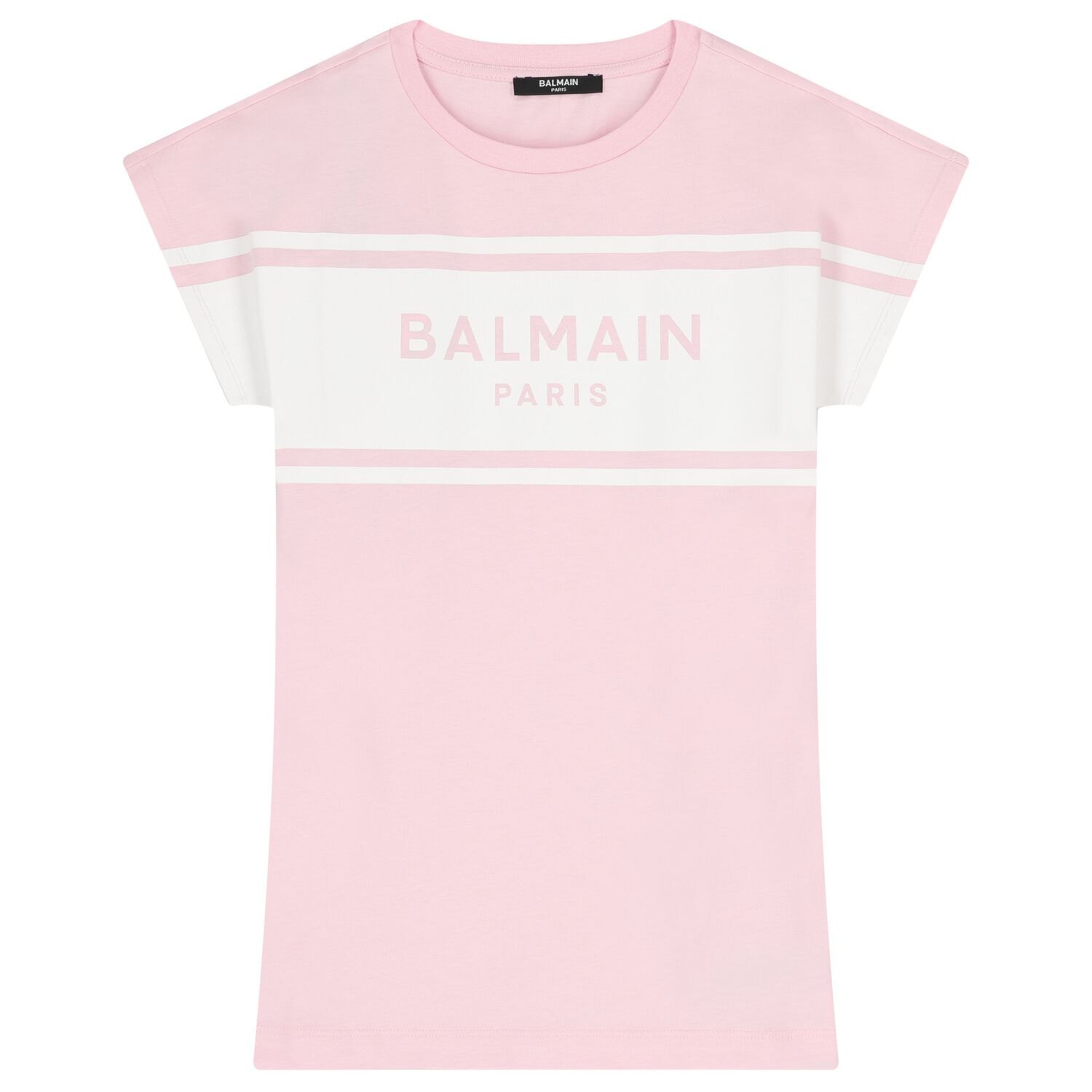 Girls Pink Logo Dress, 1, hi-res