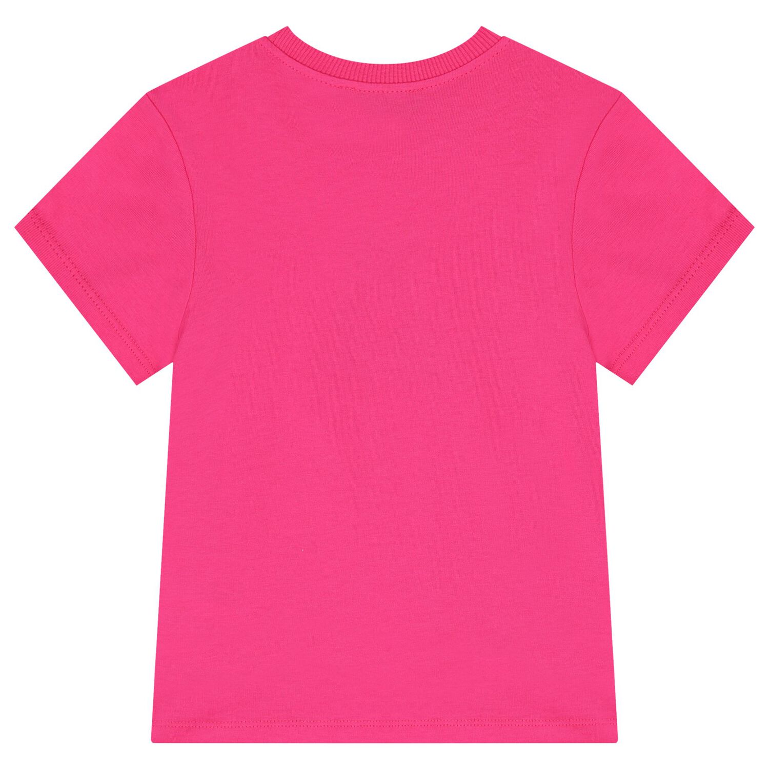 Girls Pink Teddy Bear Logo T-Shirt, 4, hi-res