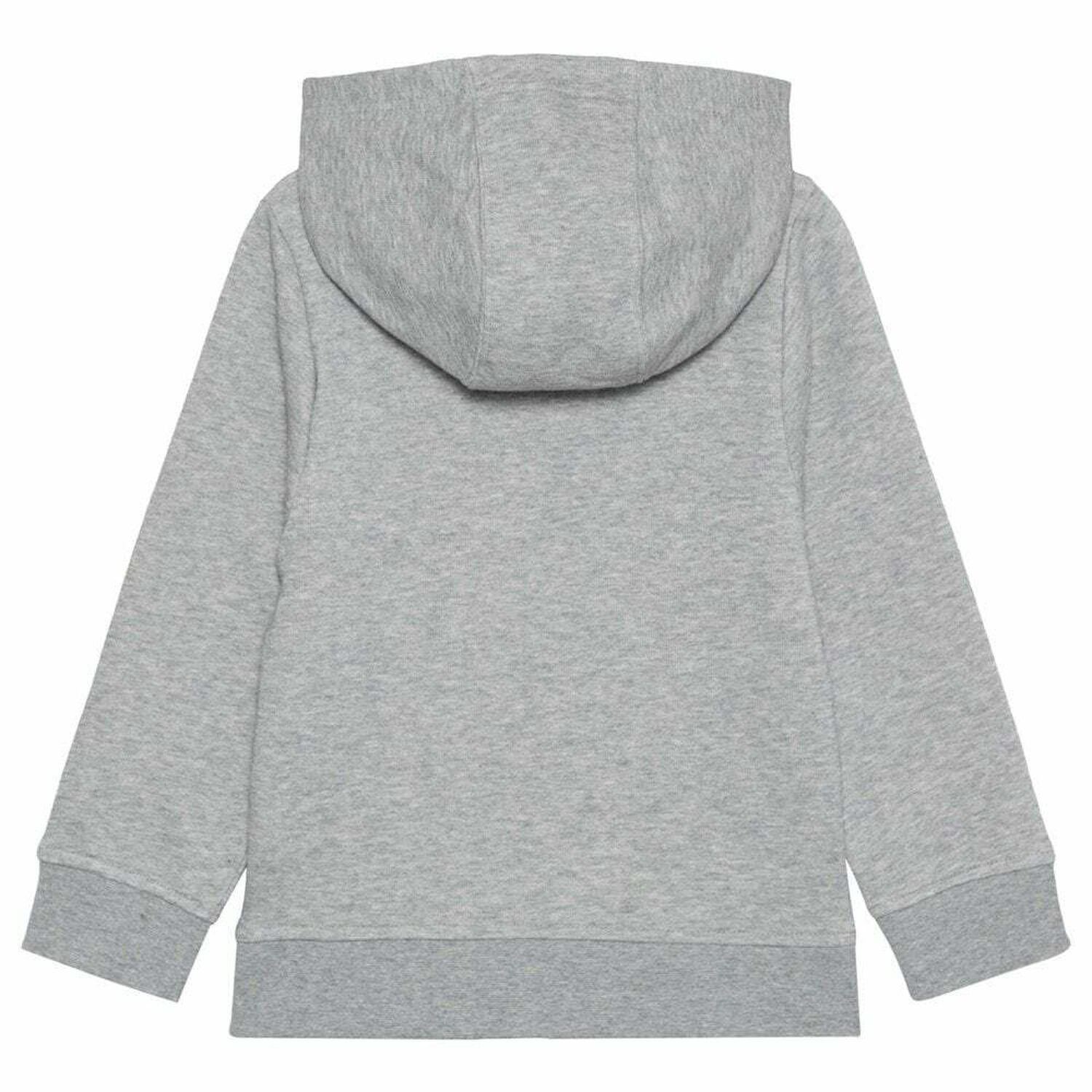 Boys Grey Logo Hooded Top, 3, hi-res image number null