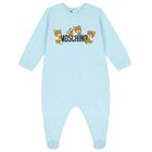 Blue Teddy Bear Logo Babygrow Gift Set, 1, hi-res