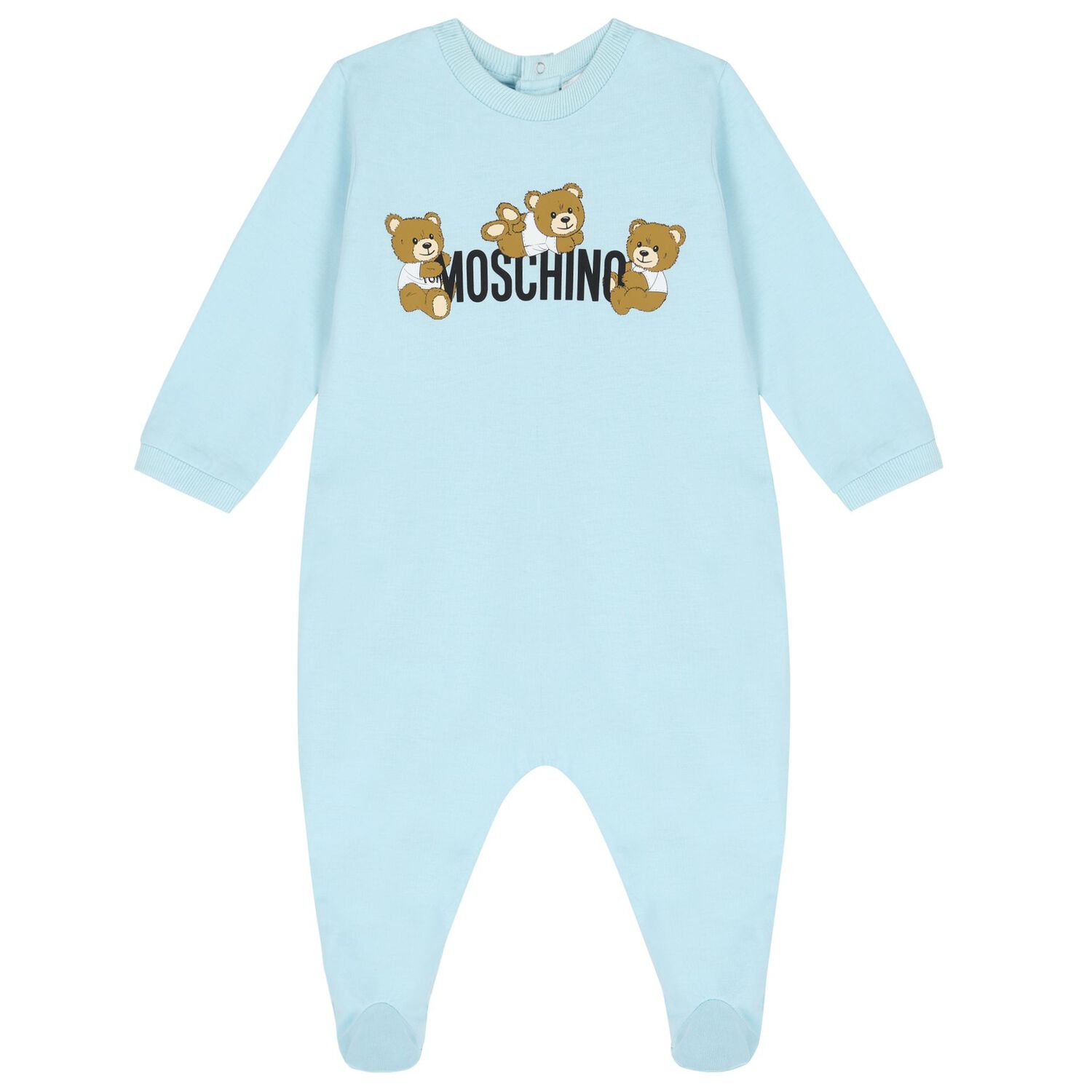 Blue Teddy Bear Logo Babygrow Gift Set, 1, hi-res