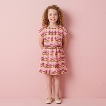 Girls Multi-Coloured Knitted Dress