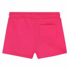 Girls Pink Logo Shorts, 1, hi-res