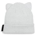 Baby Girls Grey Choupette Knitted Hat, 1, hi-res