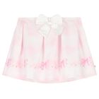 Girls White & Pink Balloon Skirt Set, 1, hi-res
