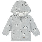 Baby Boys Grey & White 3 Piece Tracksuit, 1, hi-res