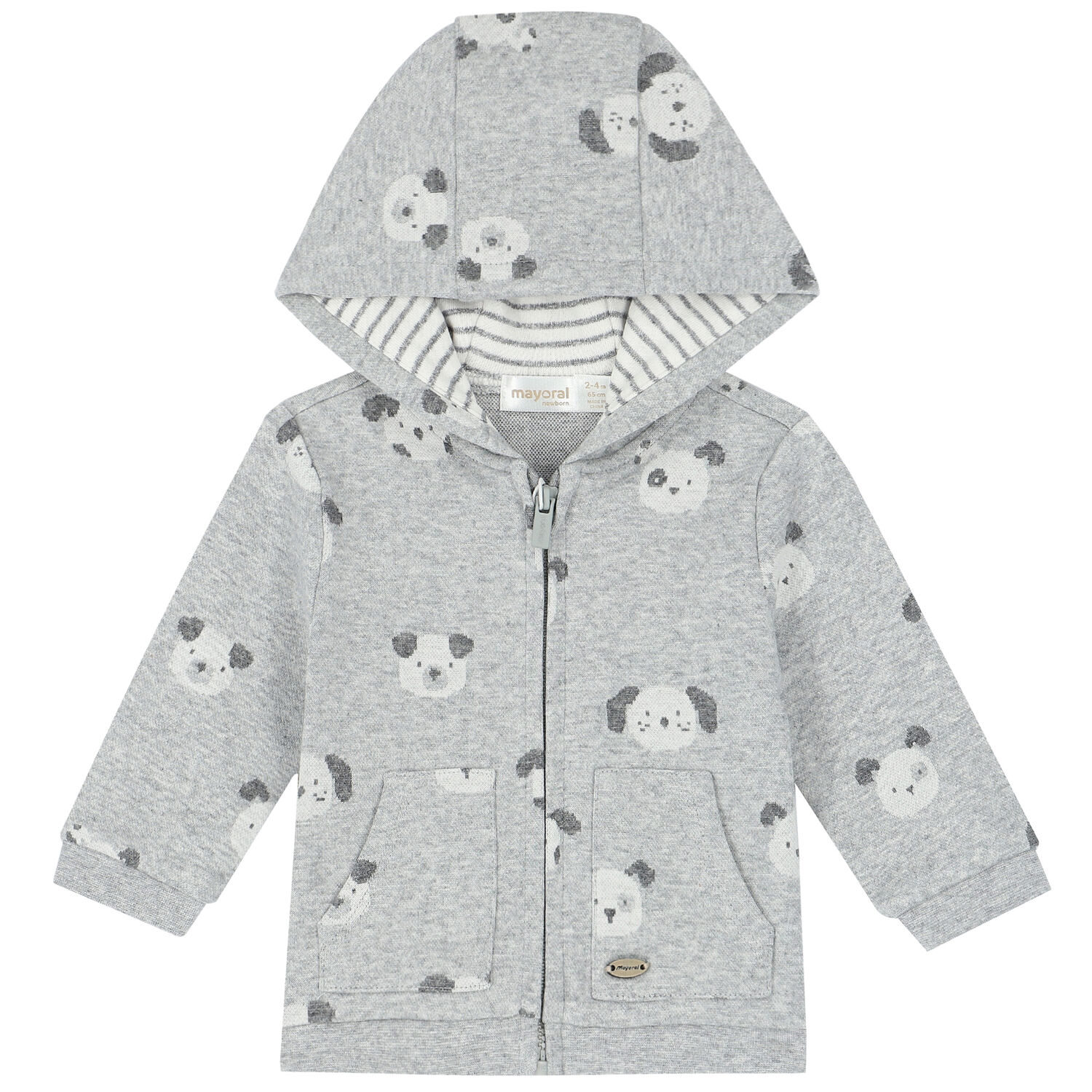 Baby Boys Grey & White 3 Piece Tracksuit, 1, hi-res