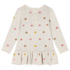 Baby Girls Beige Knitted Dress Set, 1, hi-res