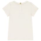 Girls Ivory Logo T-Shirt, 1, hi-res