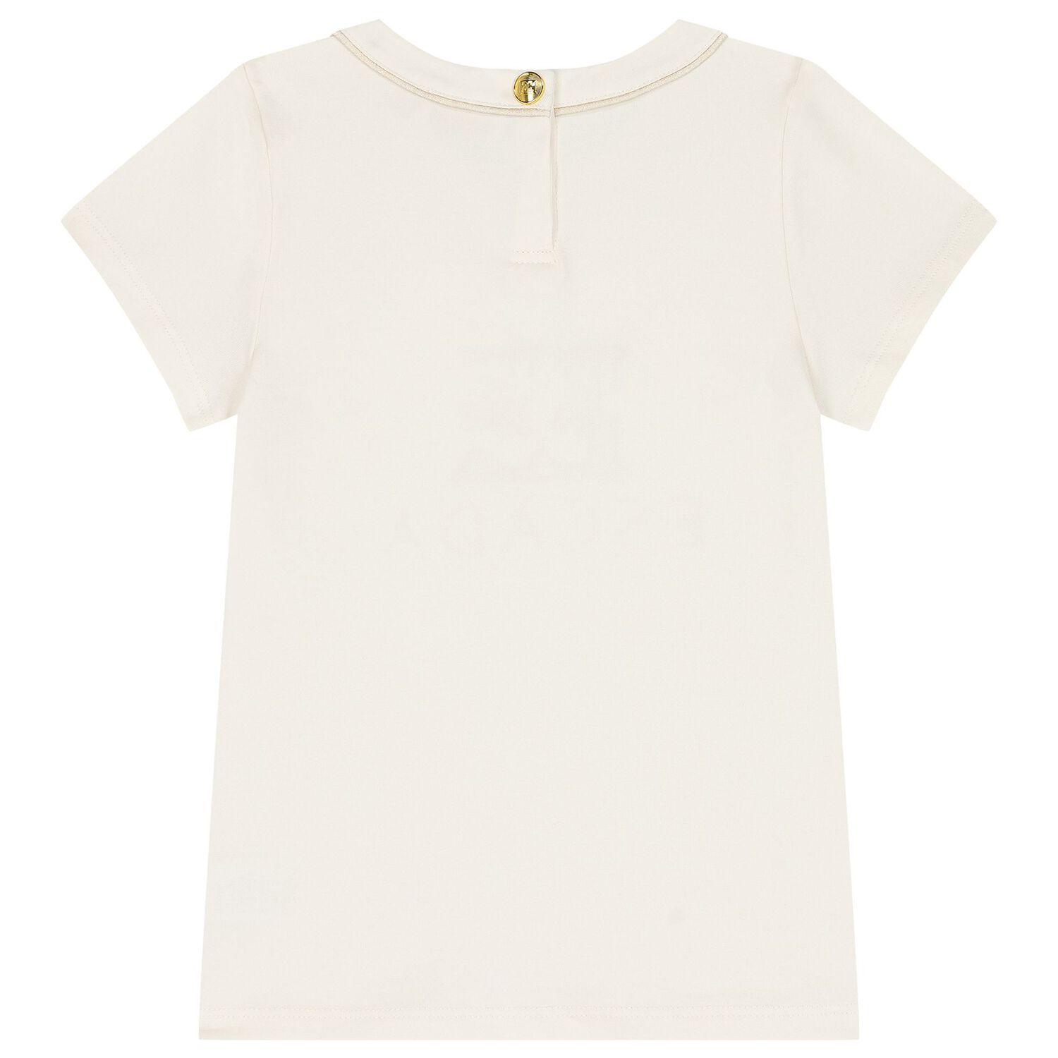 Girls Ivory Logo T-Shirt, 1, hi-res