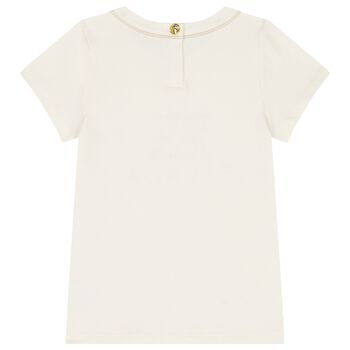 Girls Ivory Logo T-Shirt