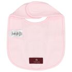 Baby Girls Pink & Gold Logo Babygrow Hat & Bib Gift Set, 1, hi-res