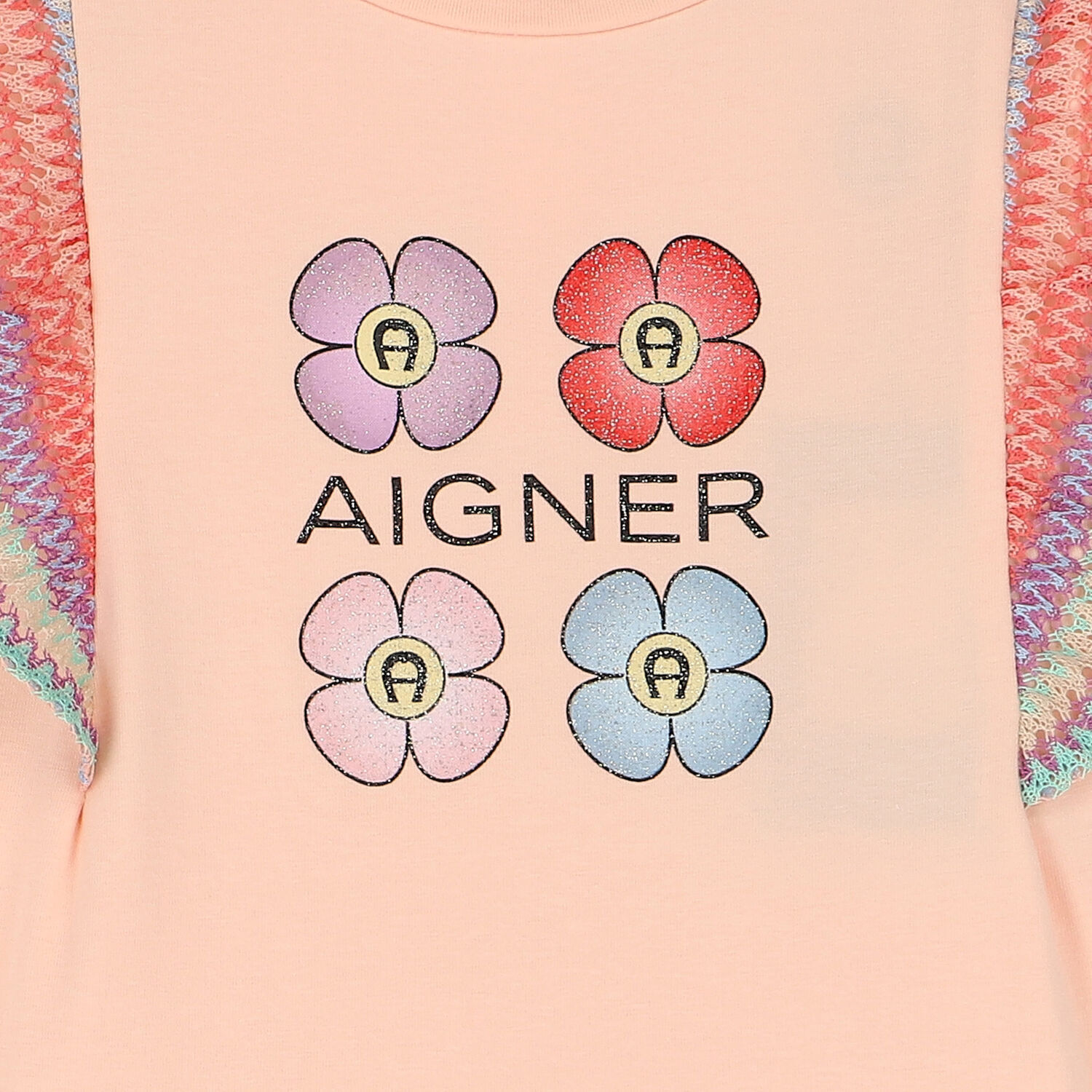 Girls Pink Flower Logo Dress, 1, hi-res image number null