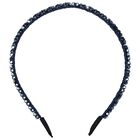 Girls Blue Diamante Headband, 4, hi-res