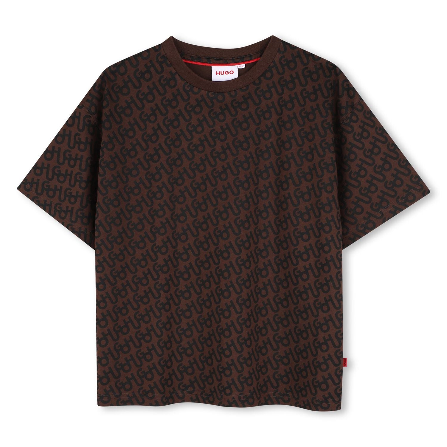 Boys Brown Logo T-Shirt, 1, hi-res