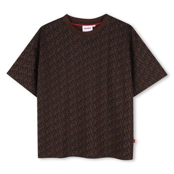Boys Brown Logo T-Shirt