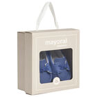 Baby Boys Blue Pre-Walker Mocassins, 2, hi-res