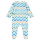 Blue & Yellow Zig Zag Babygrow, 3, hi-res