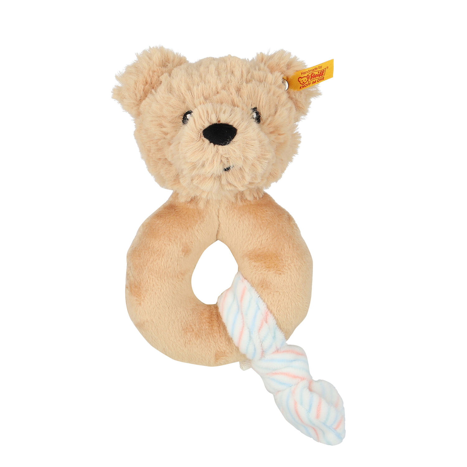 Beige Teddy Bear Grip Toy Rattle ( 14cm ), 1, hi-res