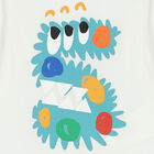 Younger Boys Ivory Long Sleeve Top, 1, hi-res