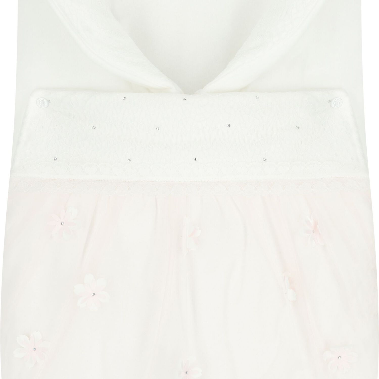 Baby Girls Ivory & Pink Tulle Nest, 1, hi-res image number null