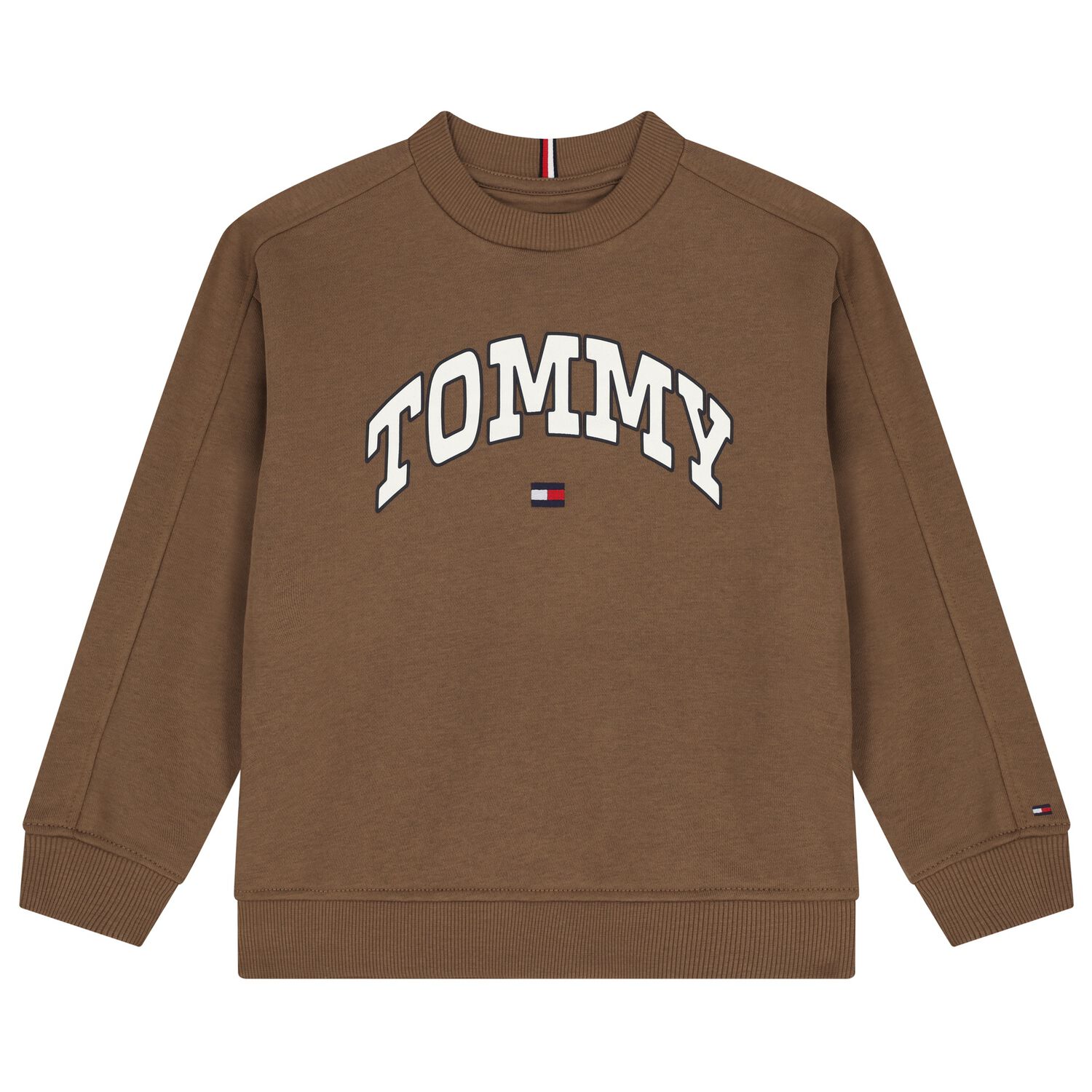 Boys Brown Logo Sweatshirt, 2, hi-res