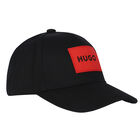 Boys Black Logo Cap, 1, hi-res