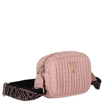 Girls Pink Logo Quilted Bag